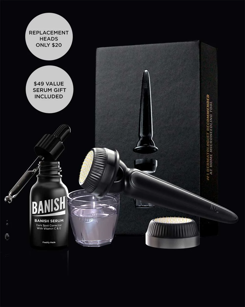 Microneedling at Home with the Banish Kit
